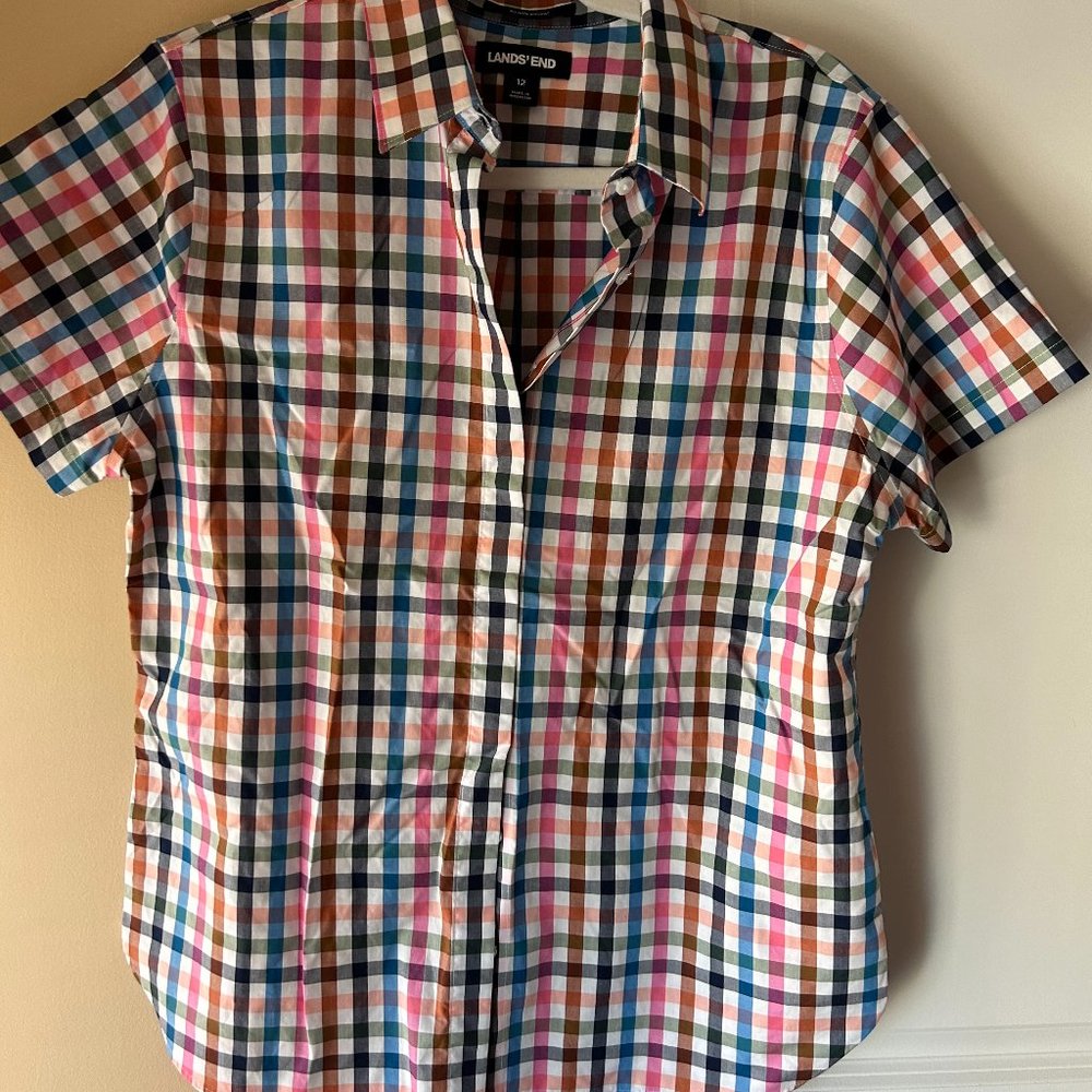 Lands' End Short sleeve button down